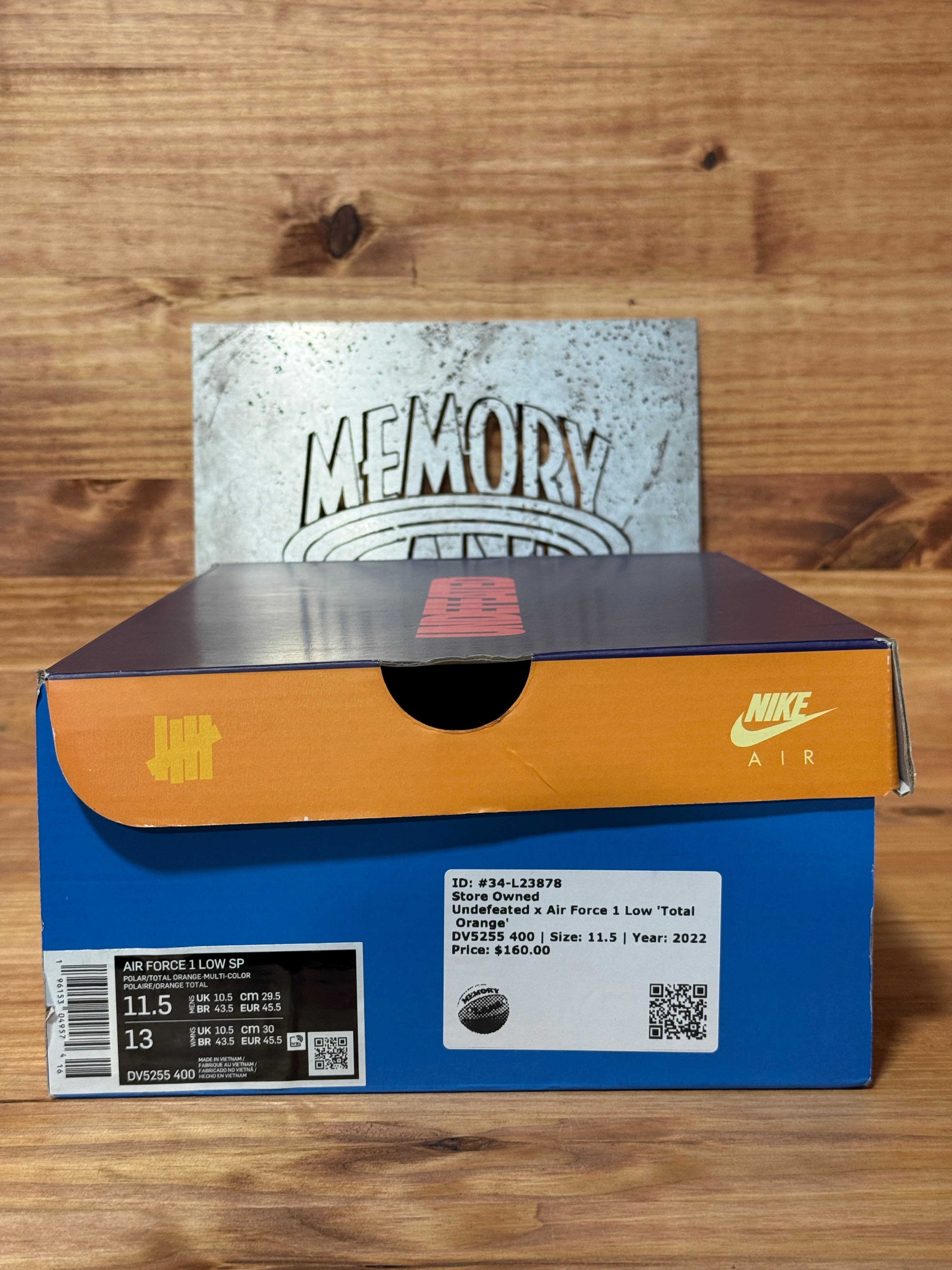 Nike Air Force 1 Low SP Undefeated Multi-Patent Total Orange