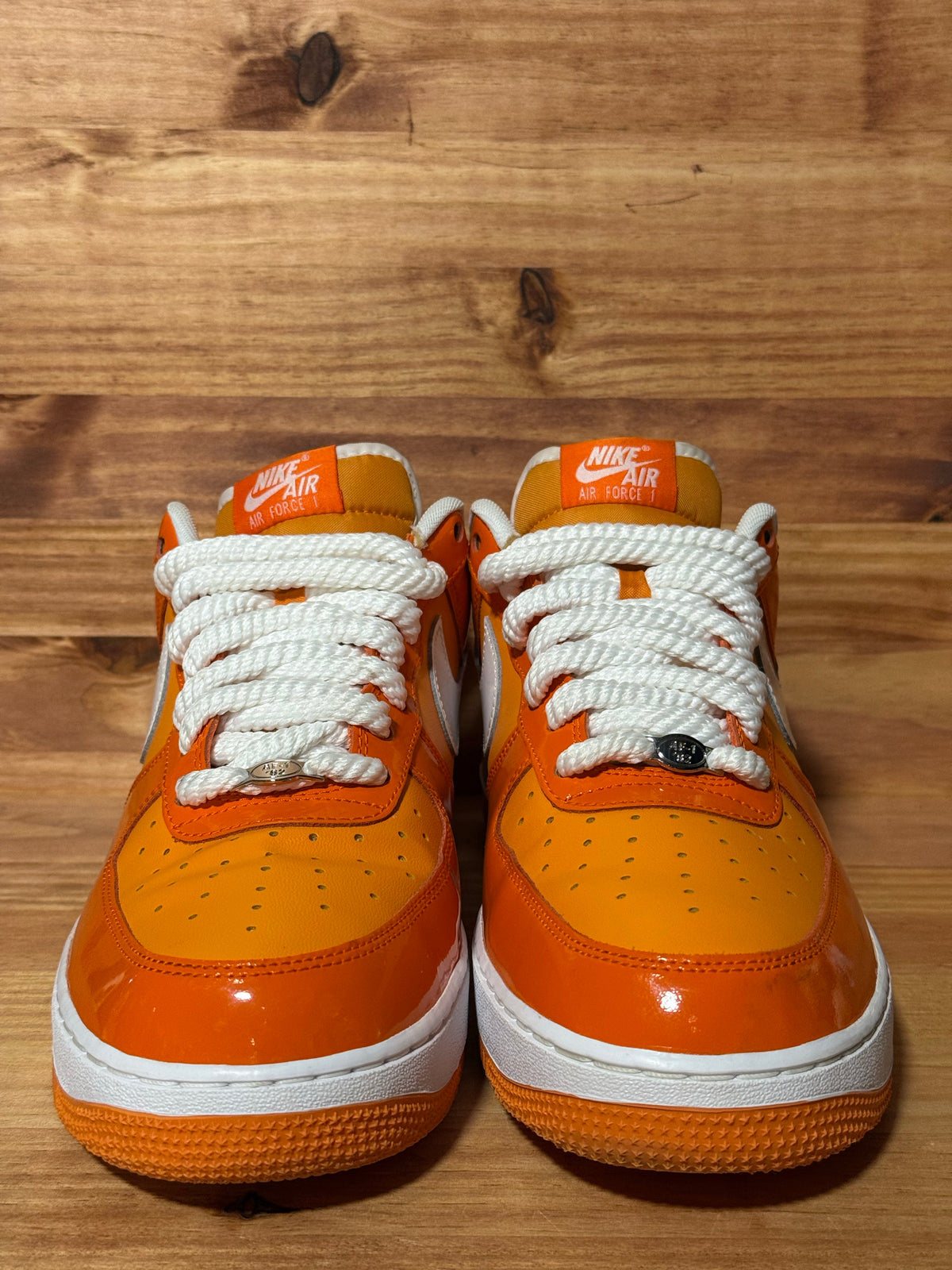 Nike Air Force 1 Low '07 Orange White Patent