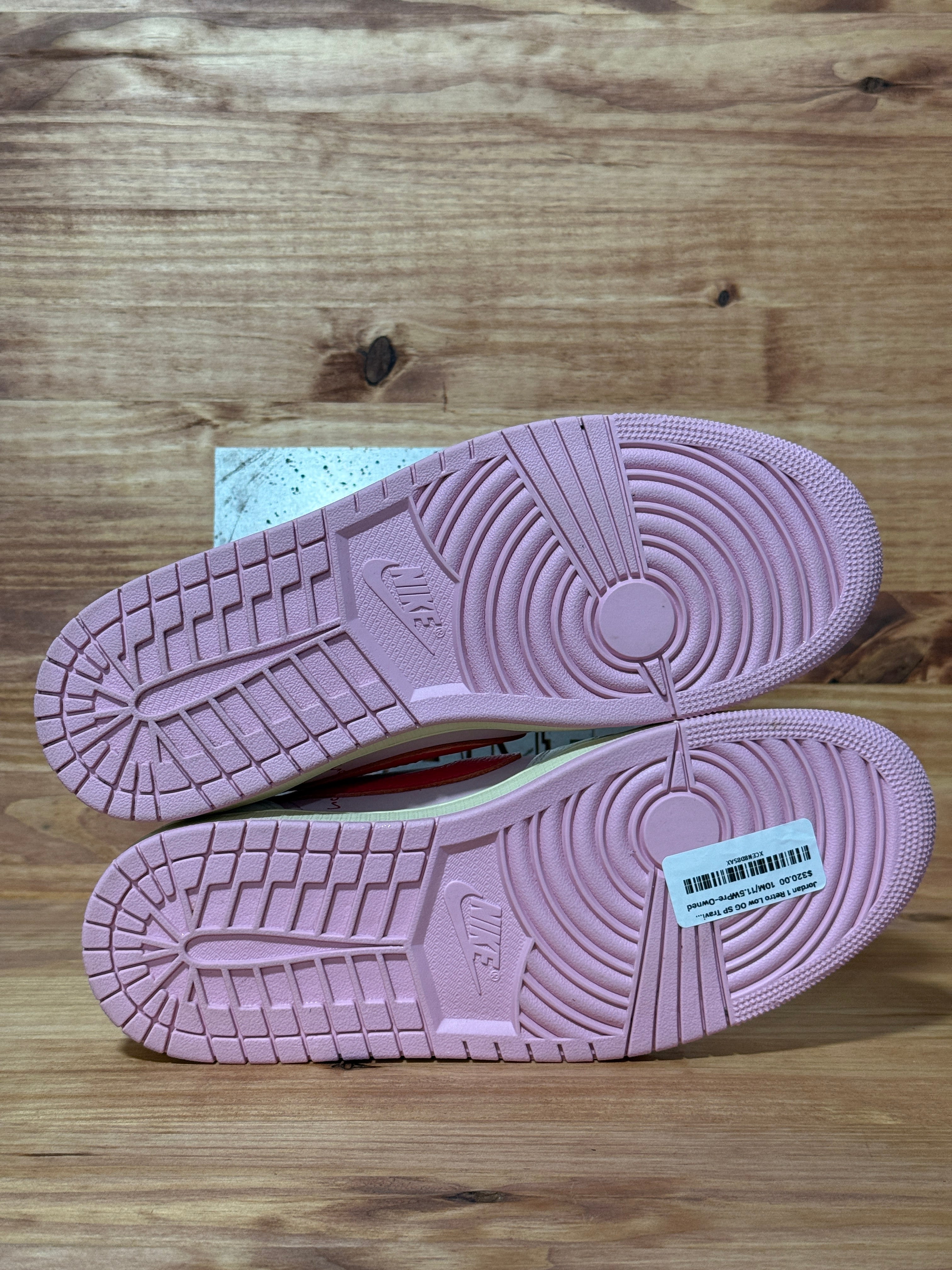 Jordan 1 Retro Low OG SP Travis Scott Sail Tropical Pink