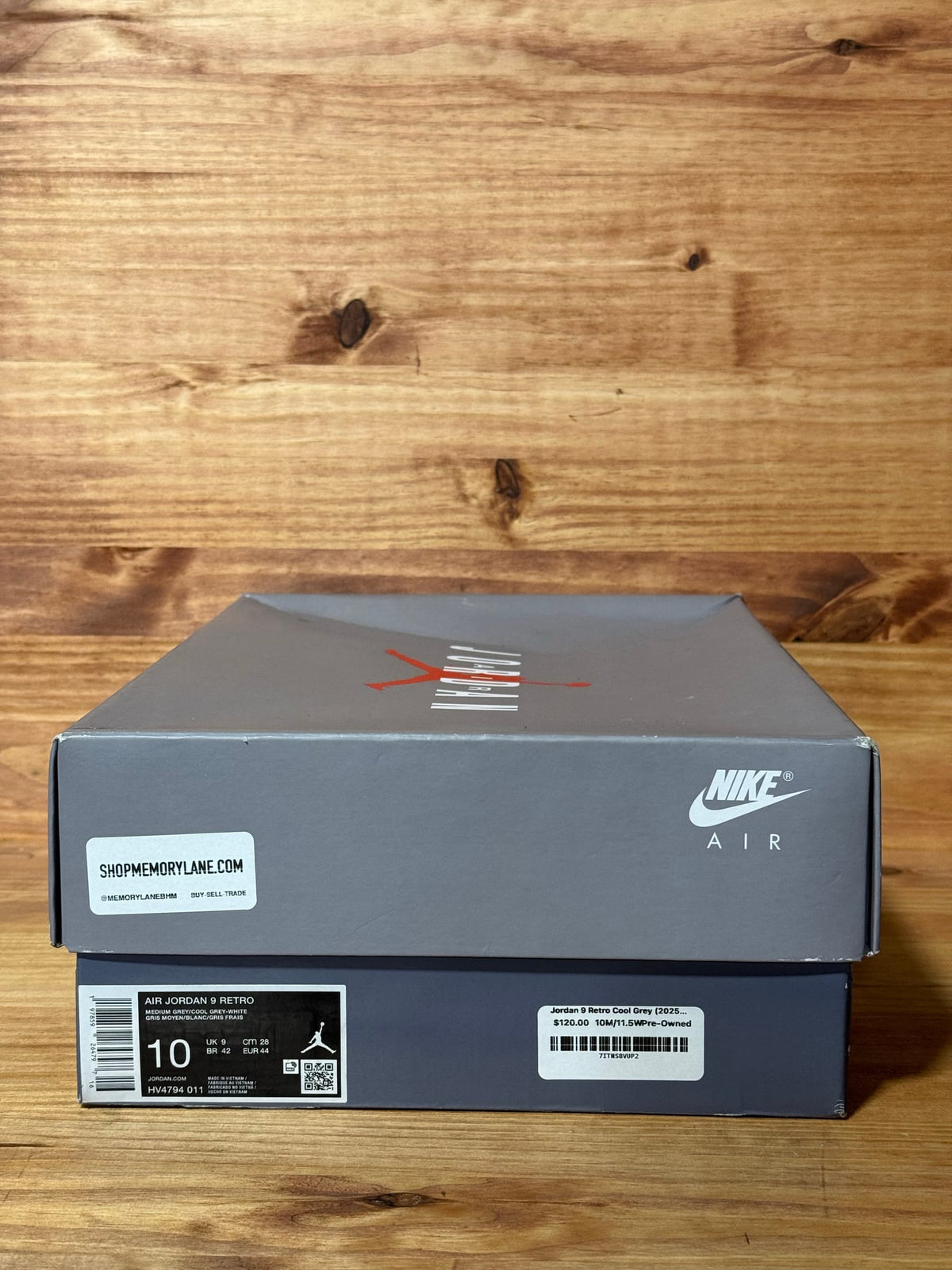 Jordan 9 Retro Cool Grey (2025) - Size 10