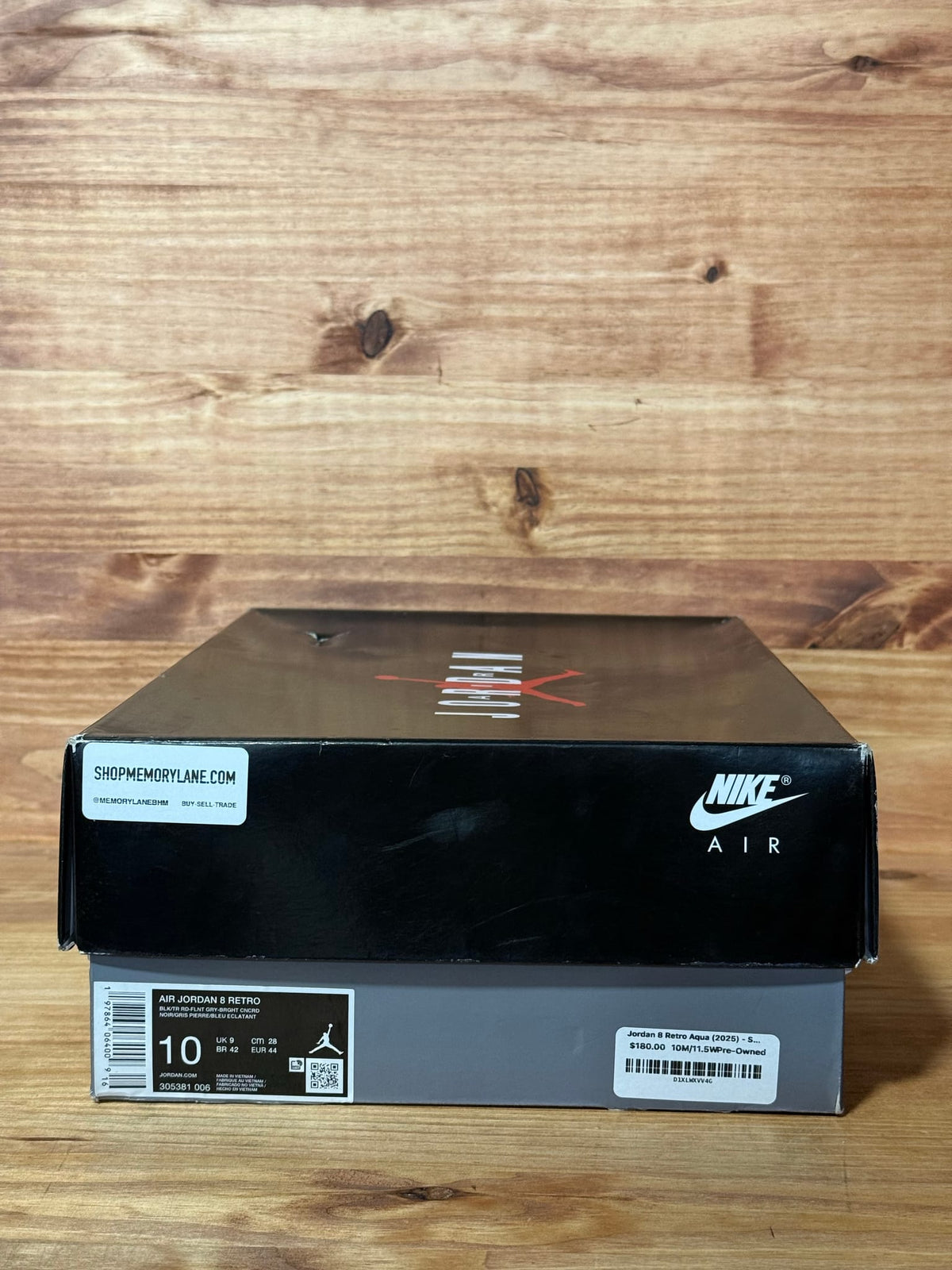 Jordan 8 Retro Aqua (2025) - Size 10