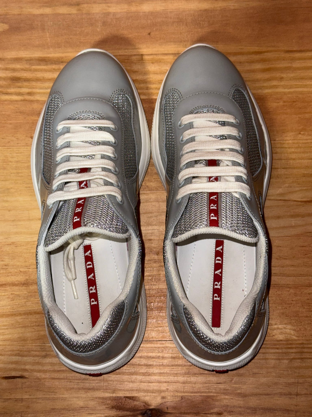 Prada America's Cup Pearl Silver - Size 8