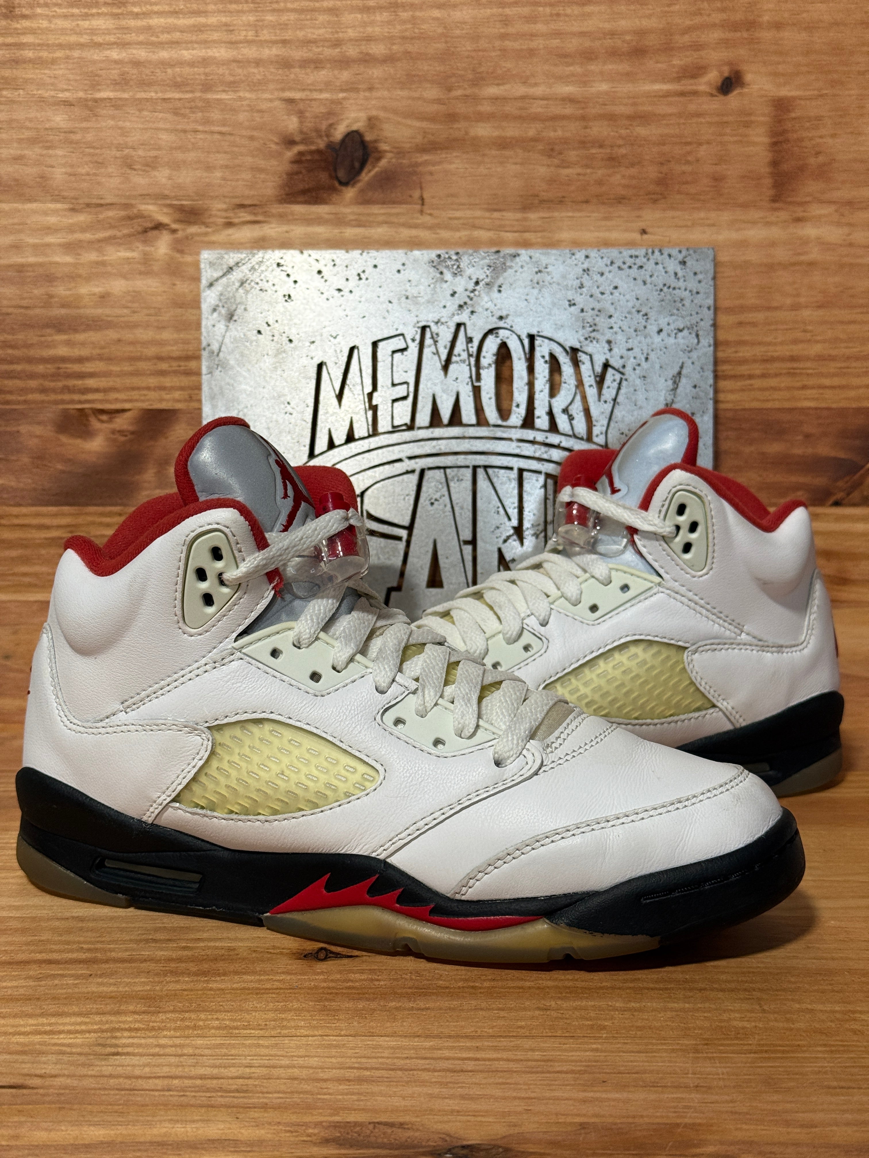 Jordan 5 Retro Fire Red Silver Tongue (2020) (GS)