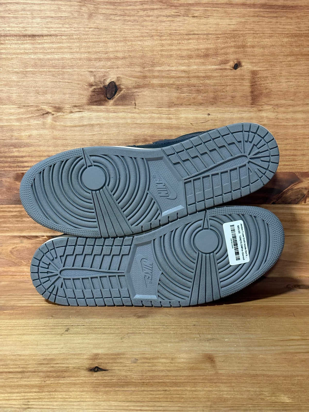Jordan 1 Low Craft Inside Out Black - Size 13
