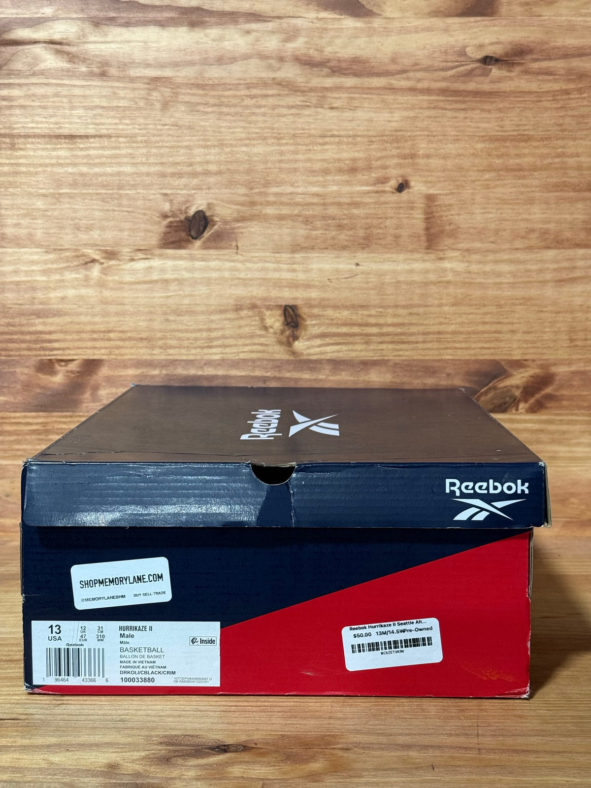 Reebok Hurrikaze II Seattle Alternate - Size 13
