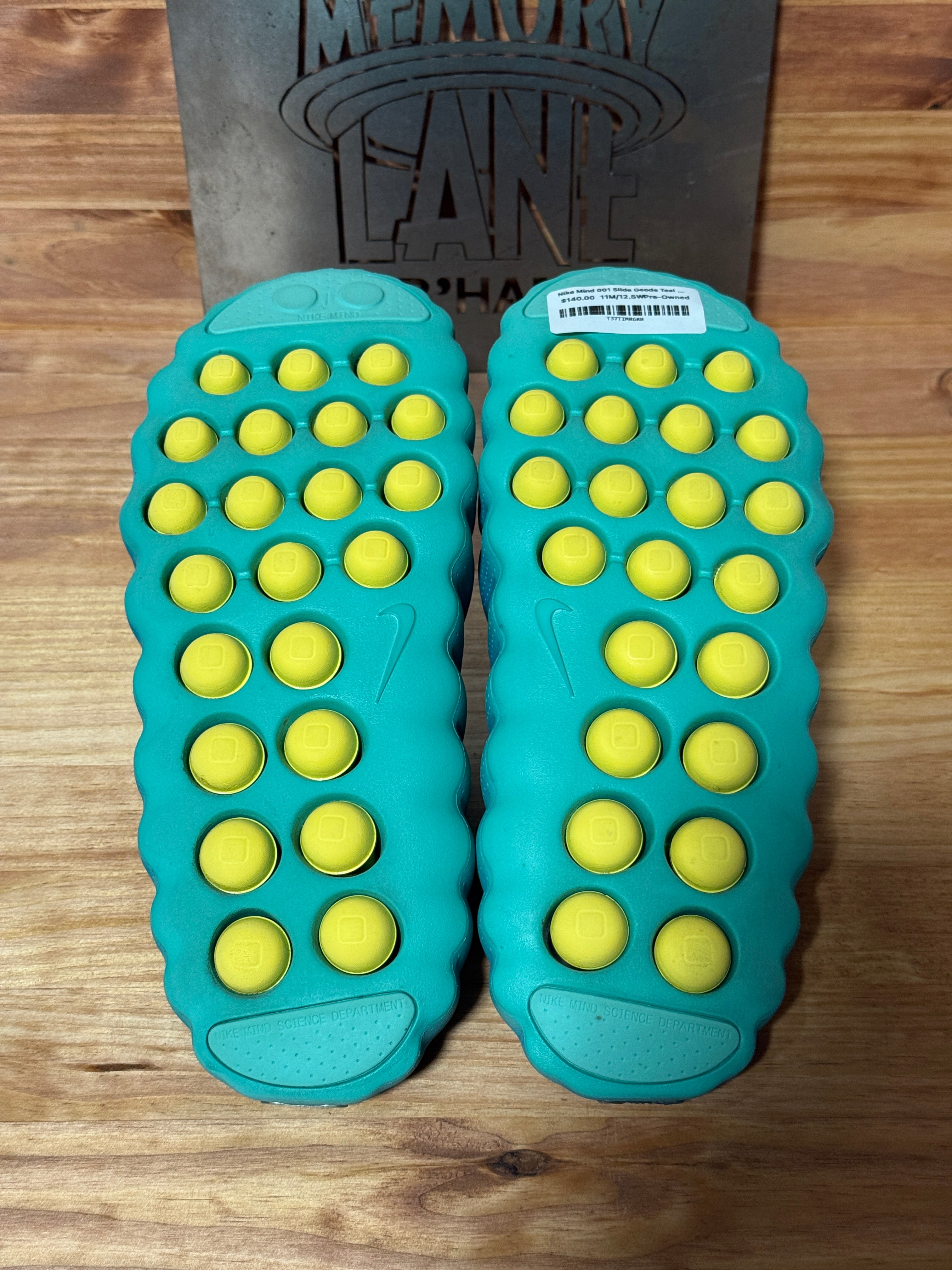 Nike Mind 001 Slide Geode Teal Light Menta