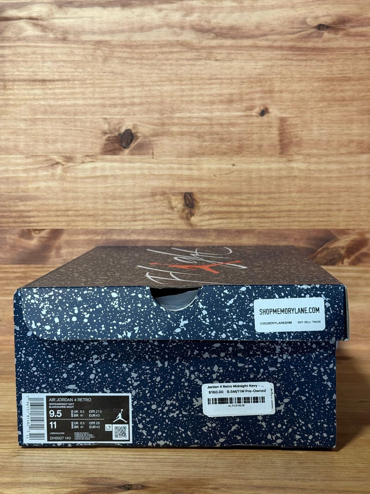 Jordan 4 Retro Midnight Navy - Size 9.5