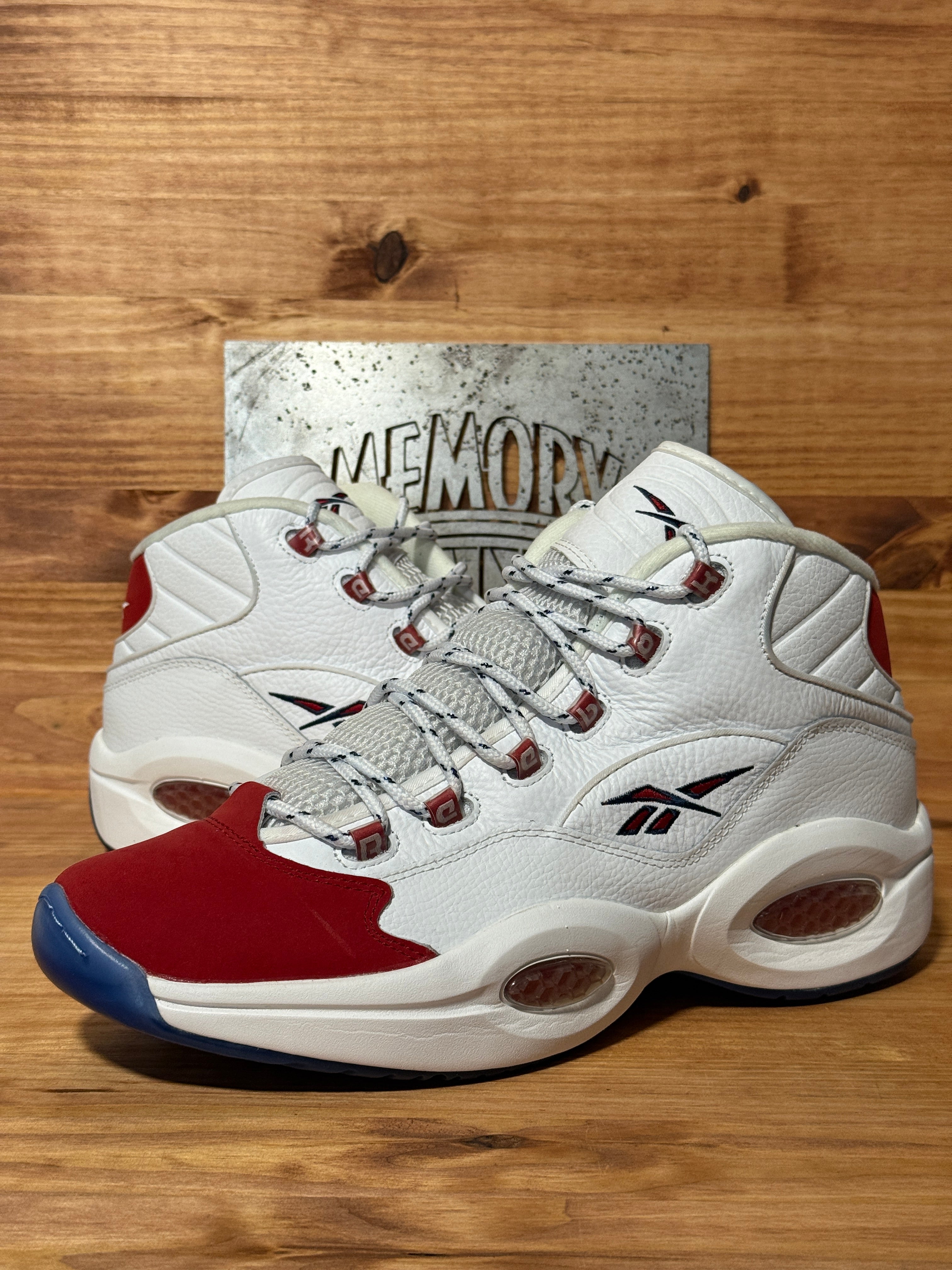 Reebok Question Mid Red Toe 25th Anniversary