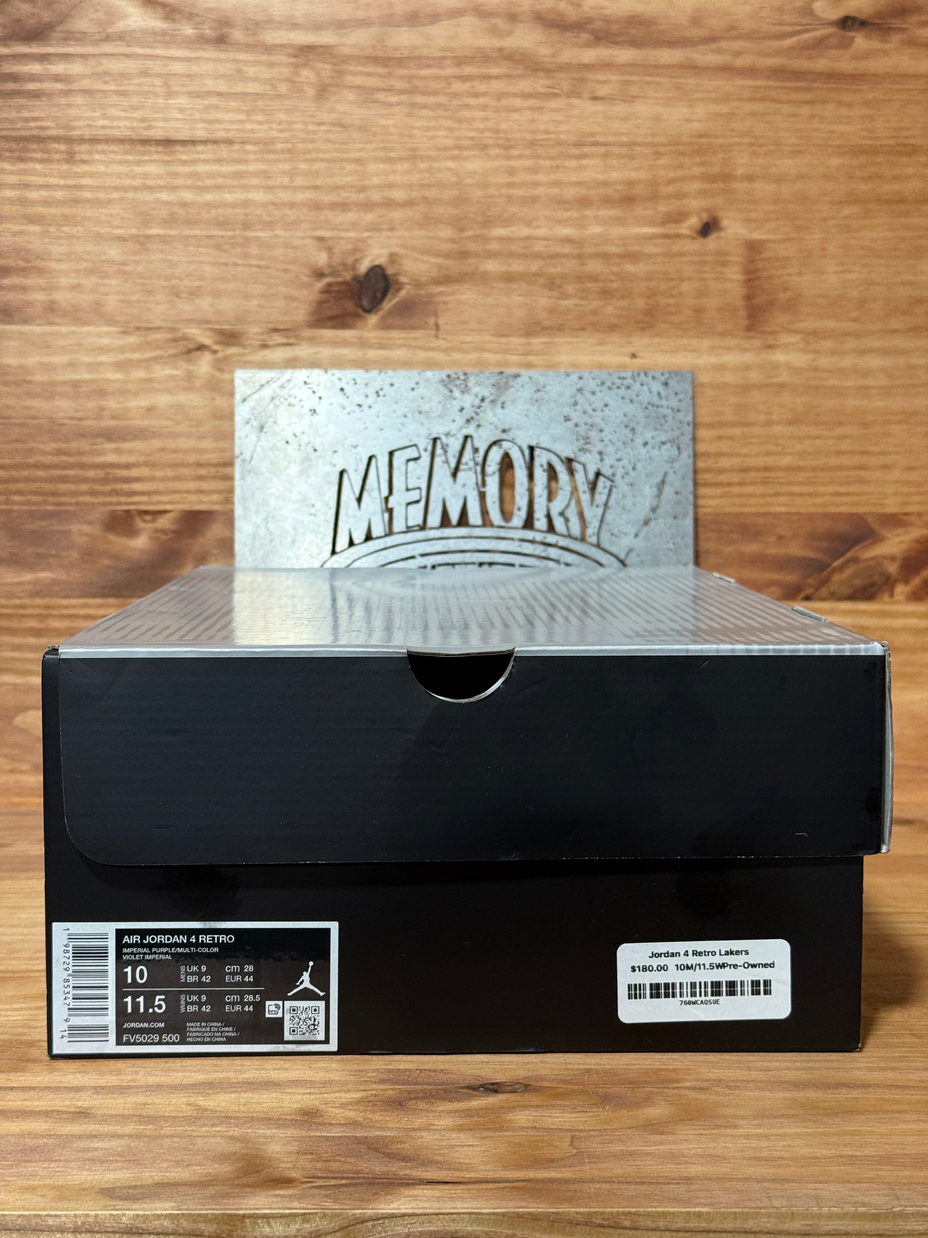 Jordan 4 Retro Lakers