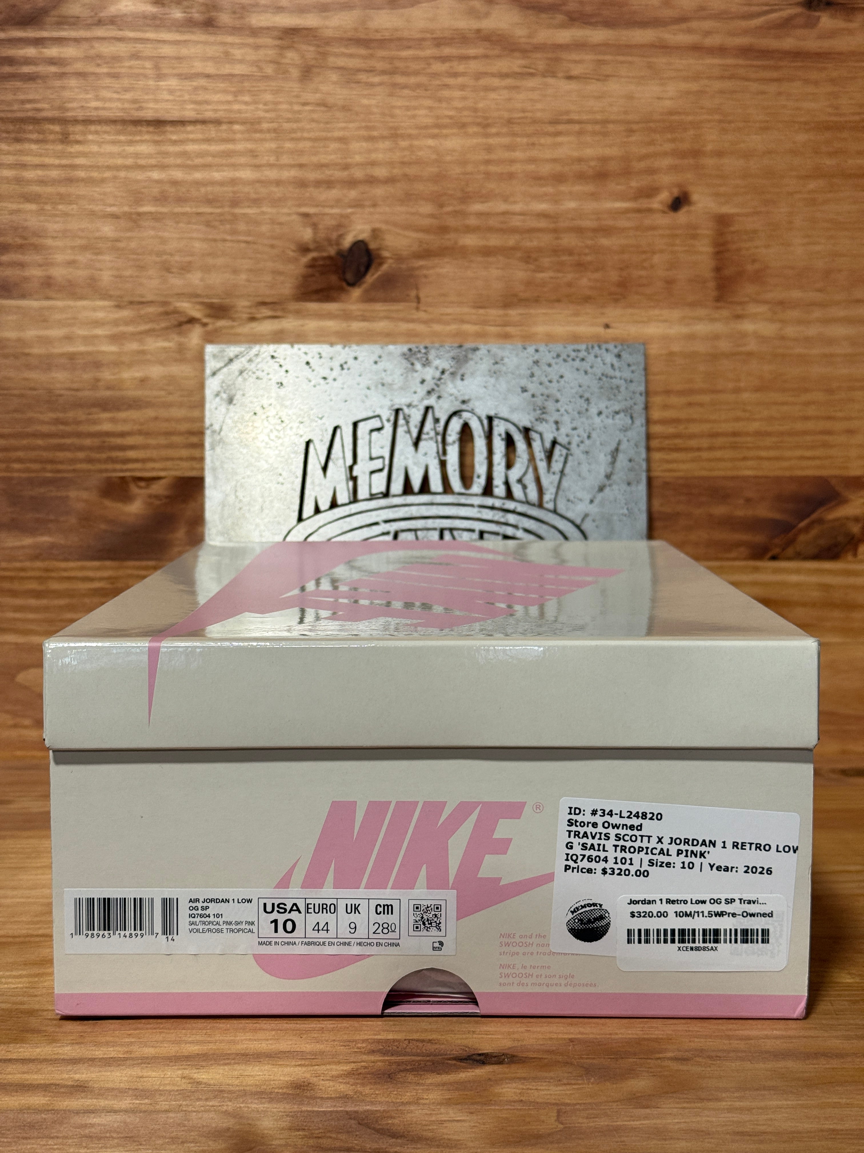 Jordan 1 Retro Low OG SP Travis Scott Sail Tropical Pink