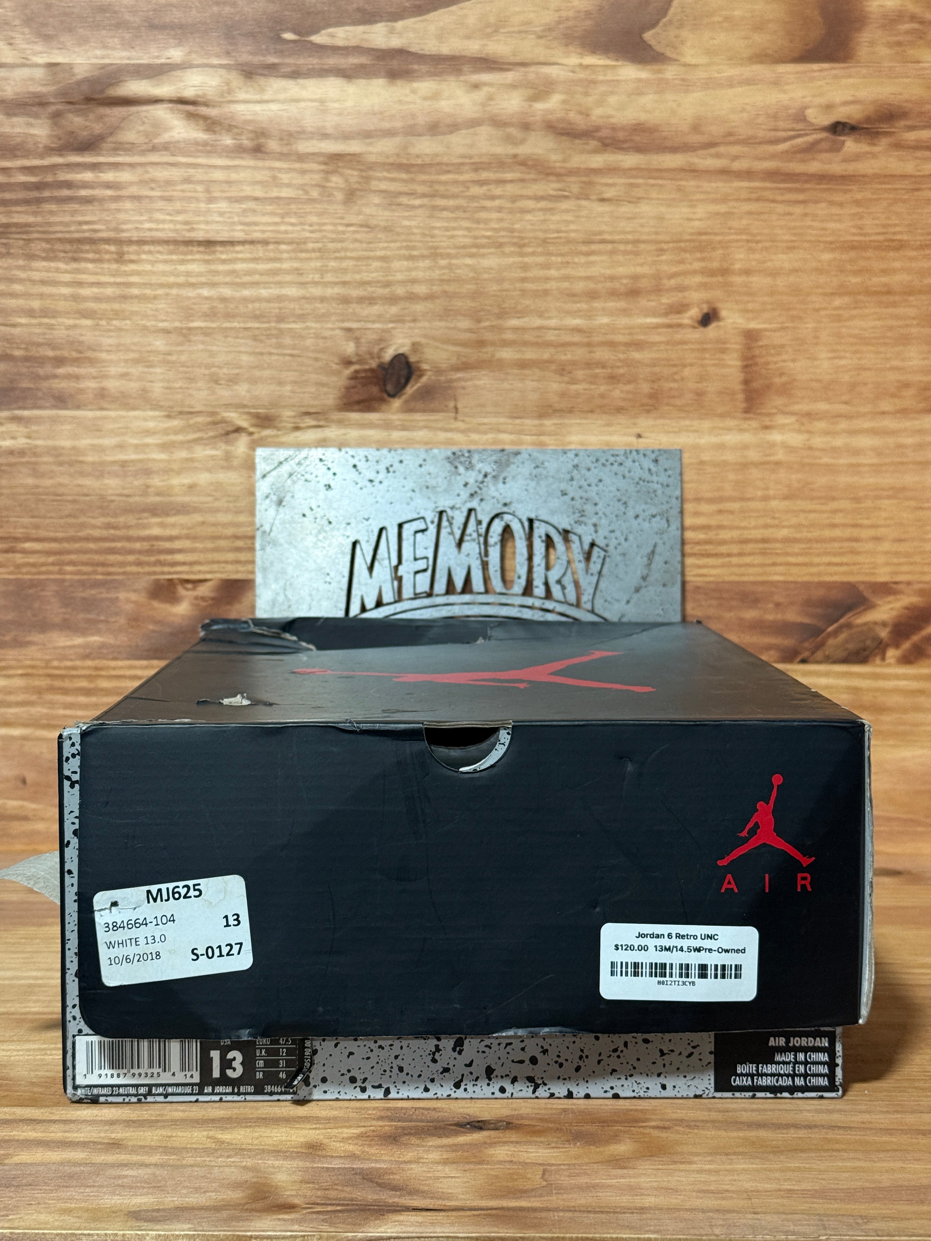 Jordan 6 Retro UNC