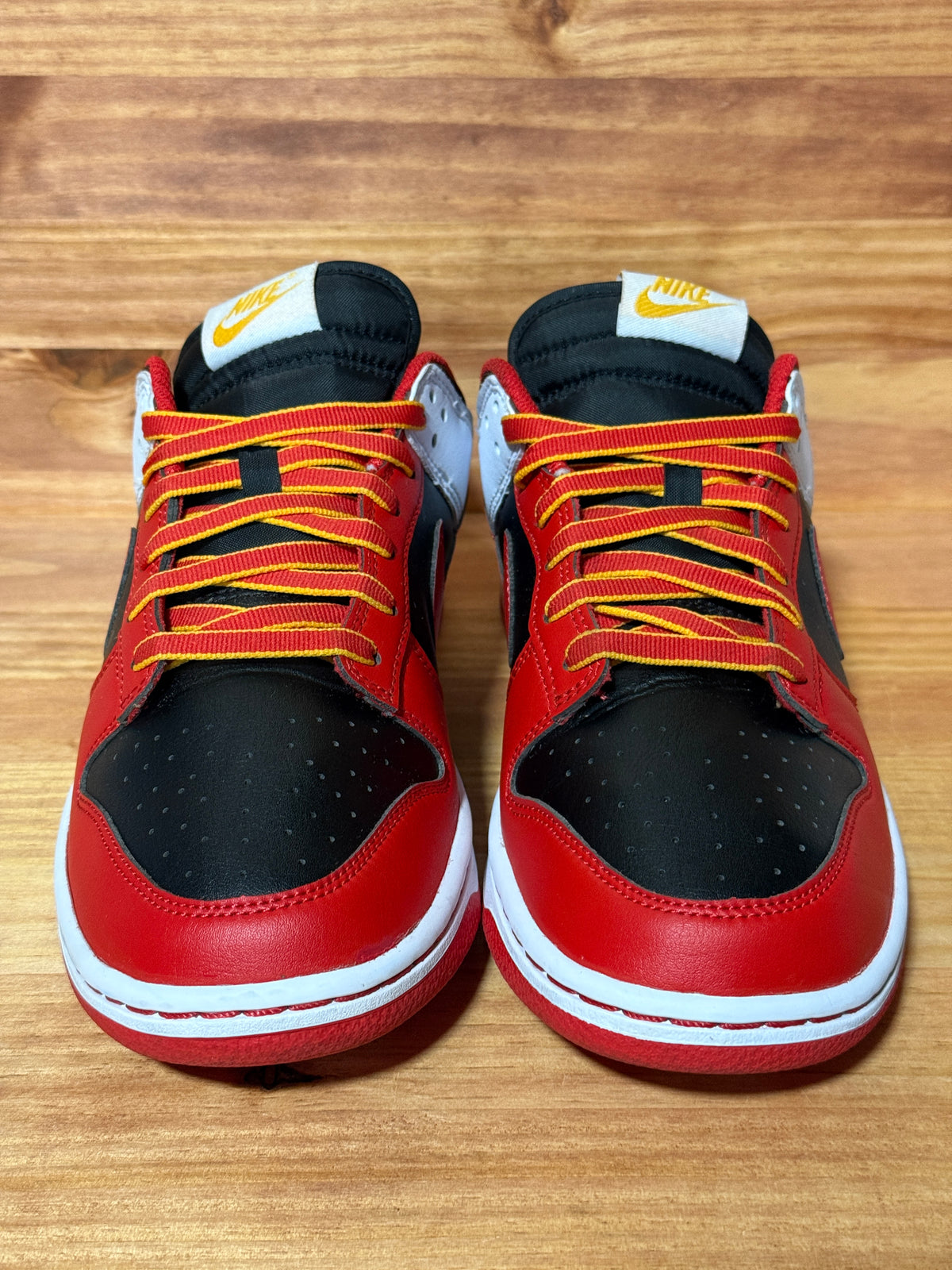 Nike Dunk Low Retro Black White University Red