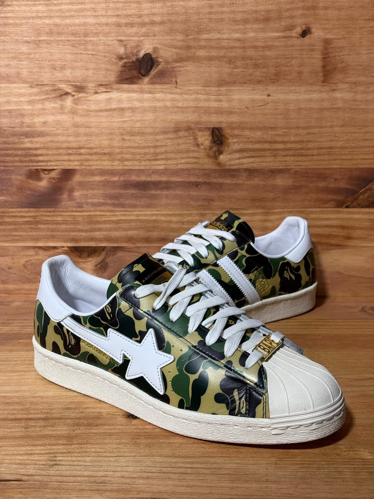 adidas Superstar Bape ABC Camo Green - Size 8.5
