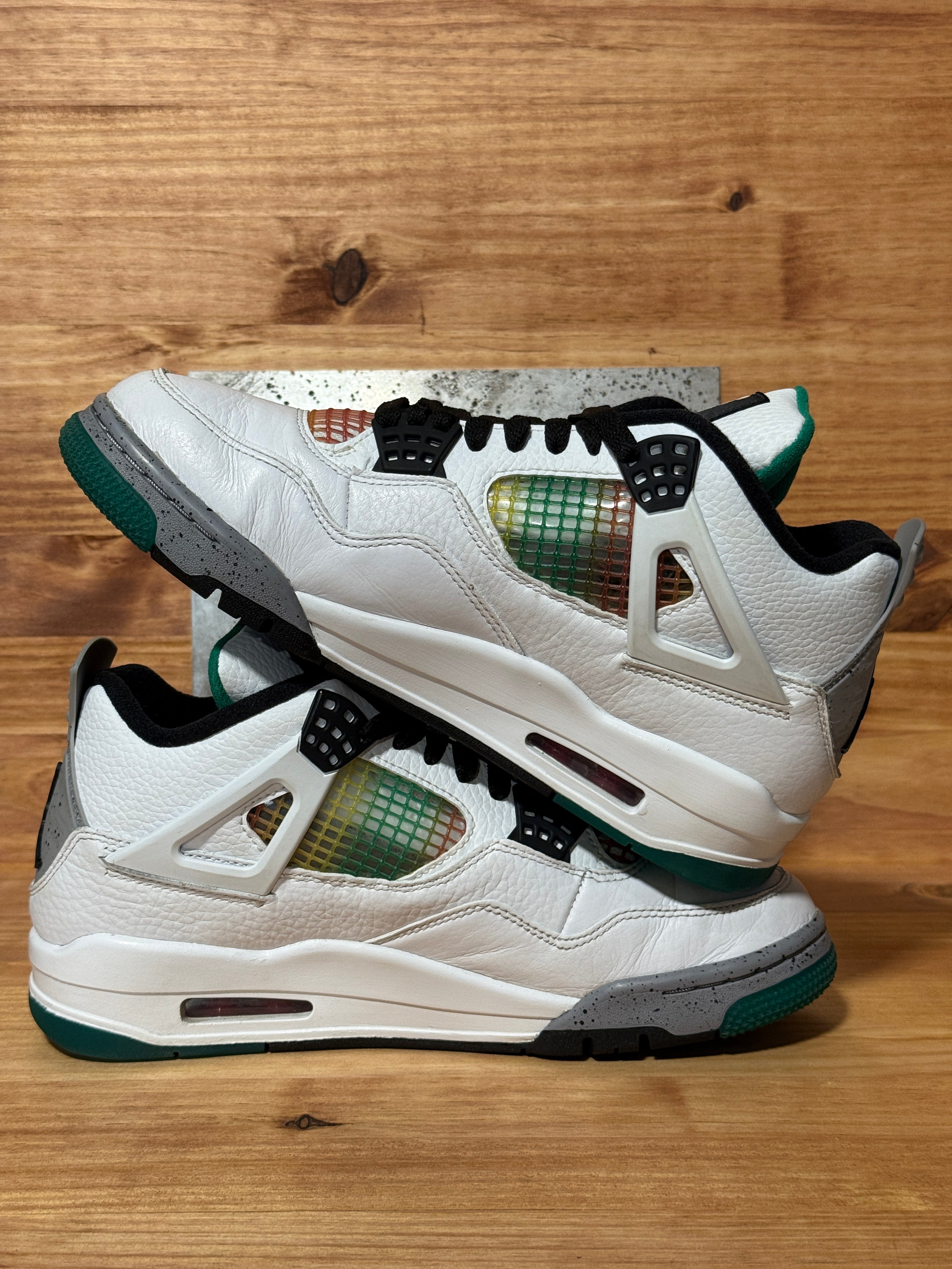Jordan 4 Retro Lucid Green Rasta (Women's)