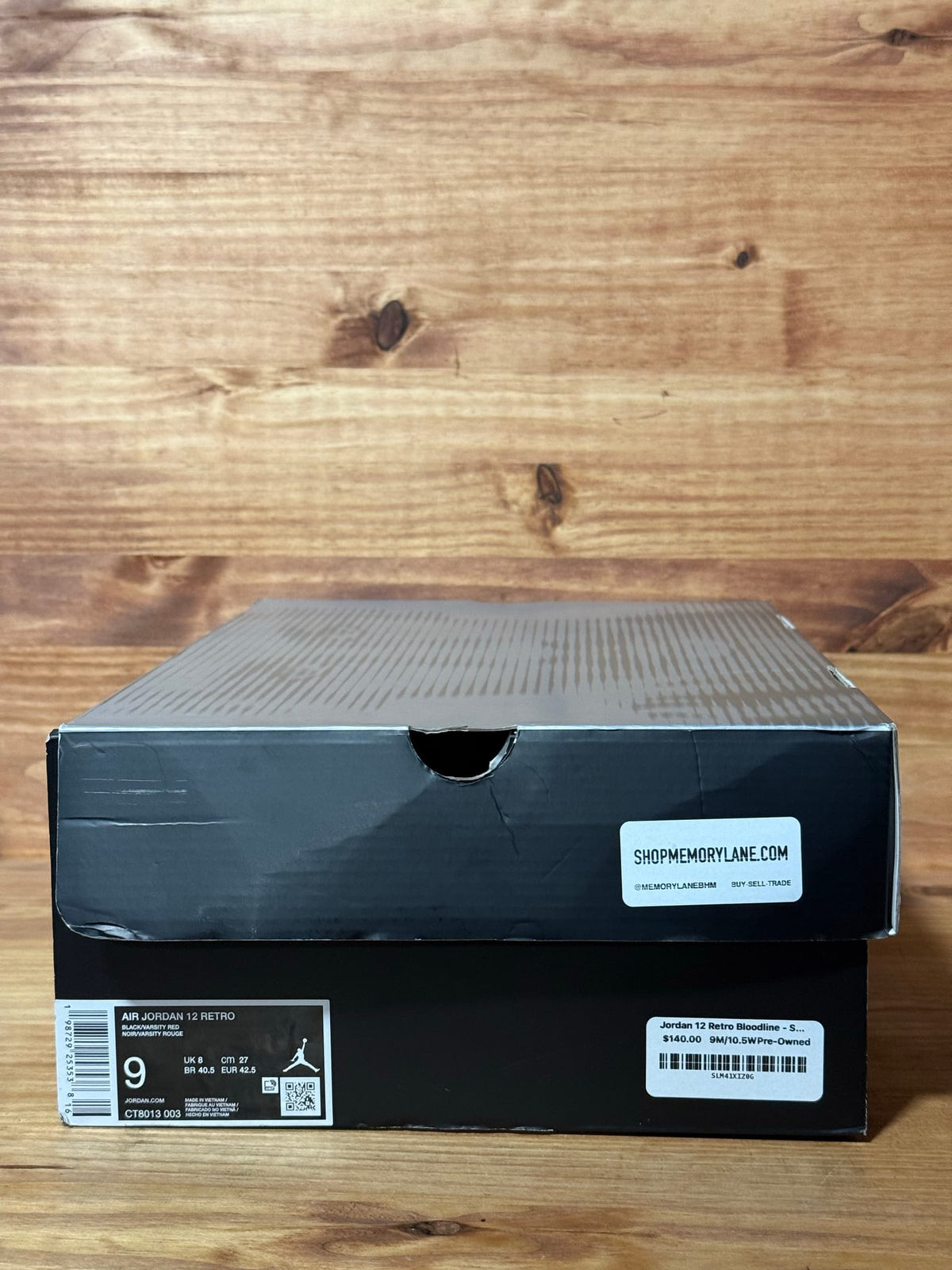 Jordan 12 Retro Bloodline - Size 9