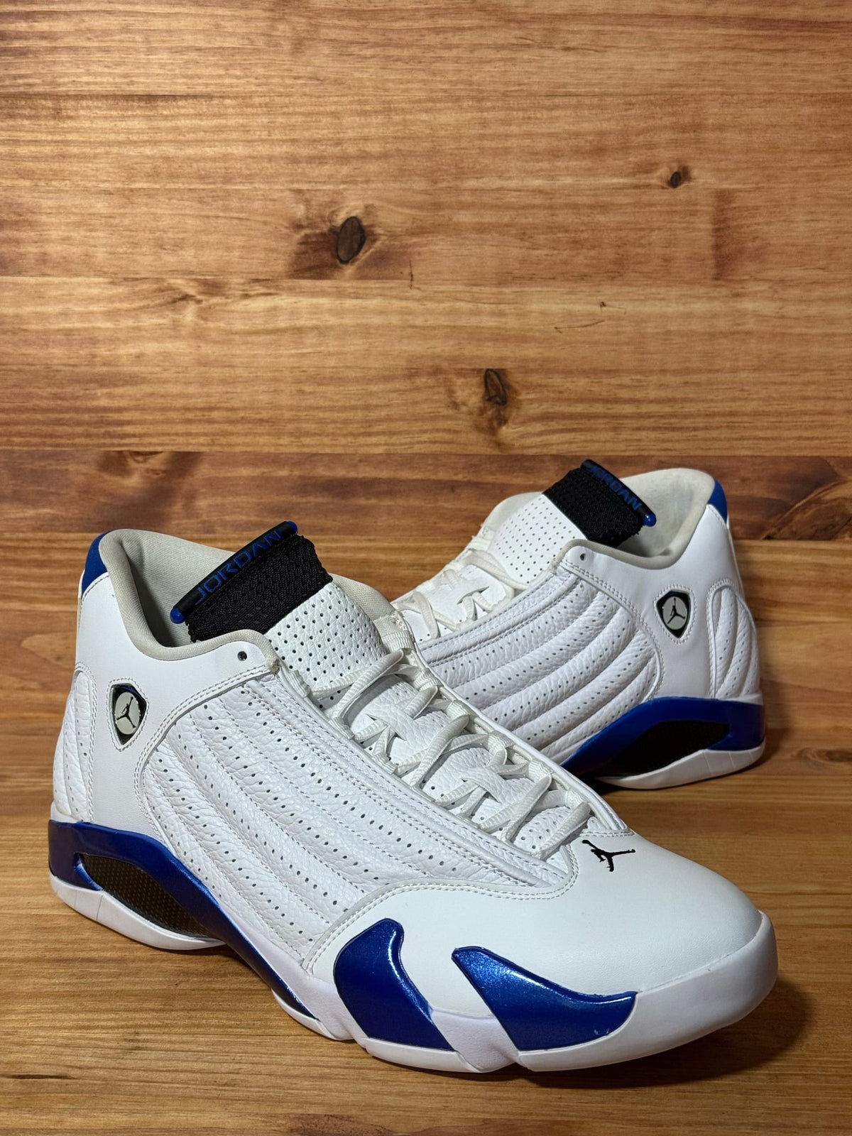 Jordan 14 Retro White Hyper Royal - Size 13