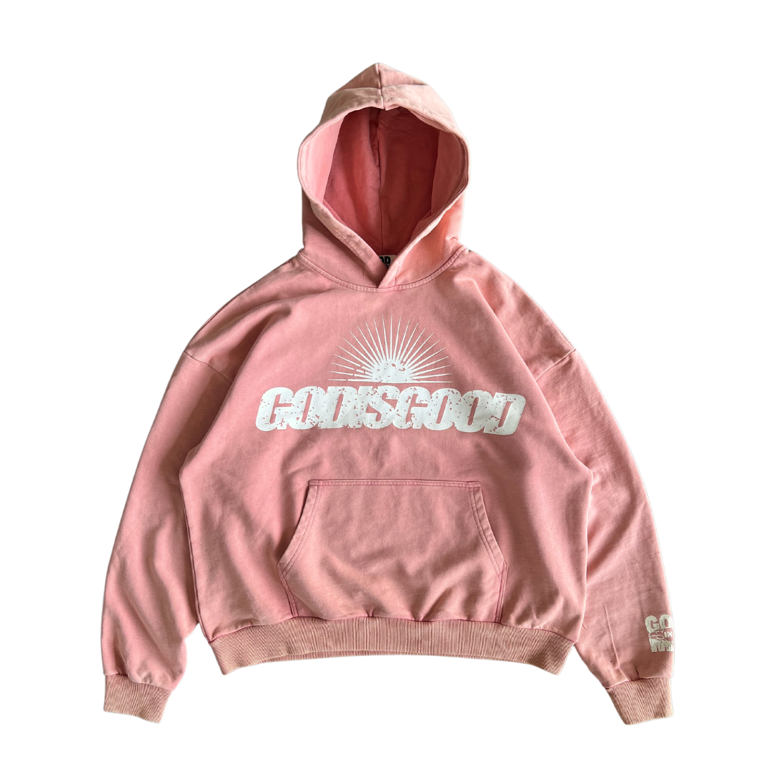 GOD IS GOOD HOODIE (SALMON)