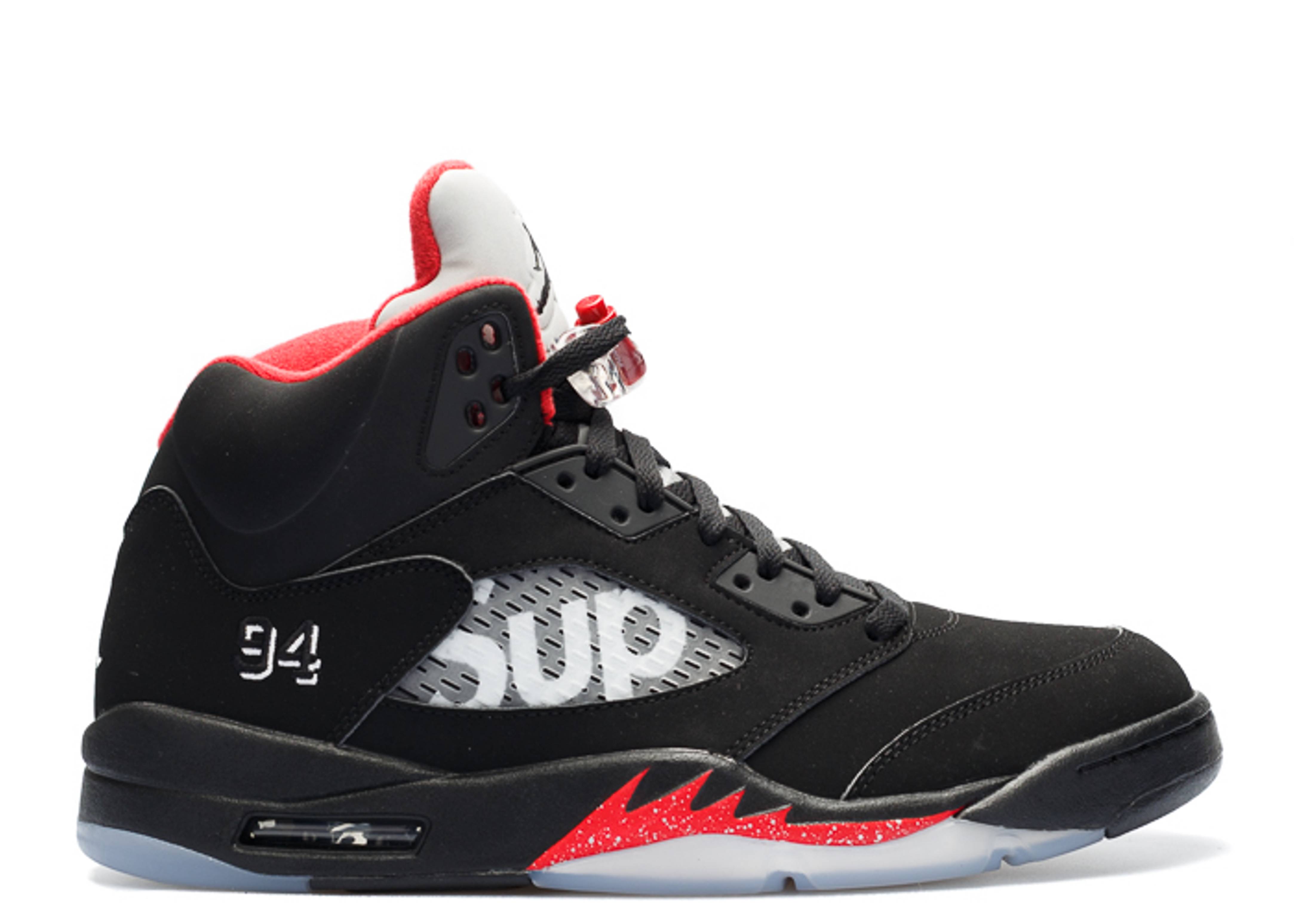 Supreme x Air Jordan 5 Retro Black