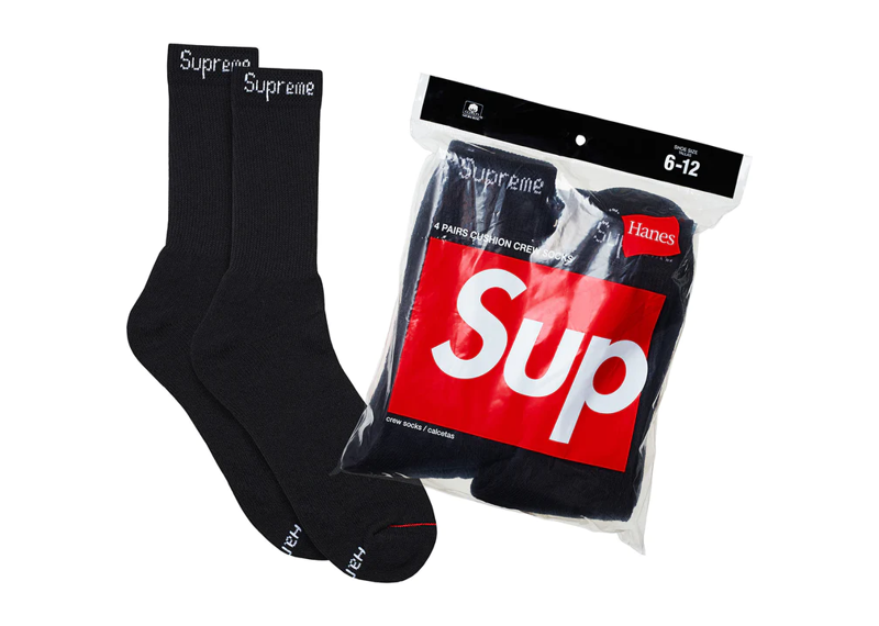 Supreme Socks Individual Black